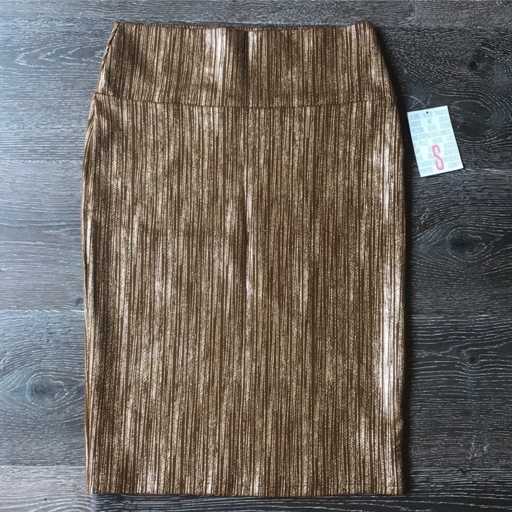 NWT LulaRoe Cassie Skirt in golden Brown